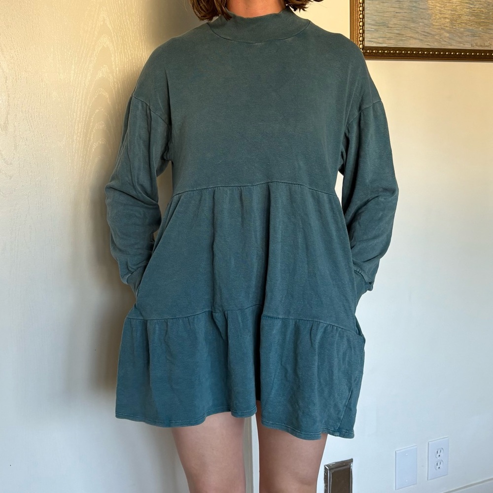Wild Fable Teal Long Sleeve Dress